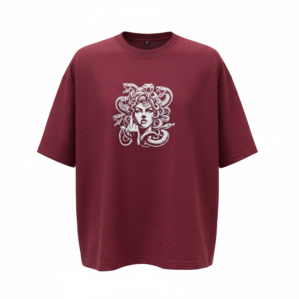 Medusa Graphic Oversized T-Shirt | Streetwear Tee