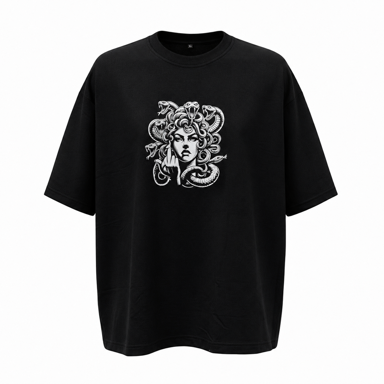 Medusa Graphic Oversized T-Shirt | Streetwear Tee