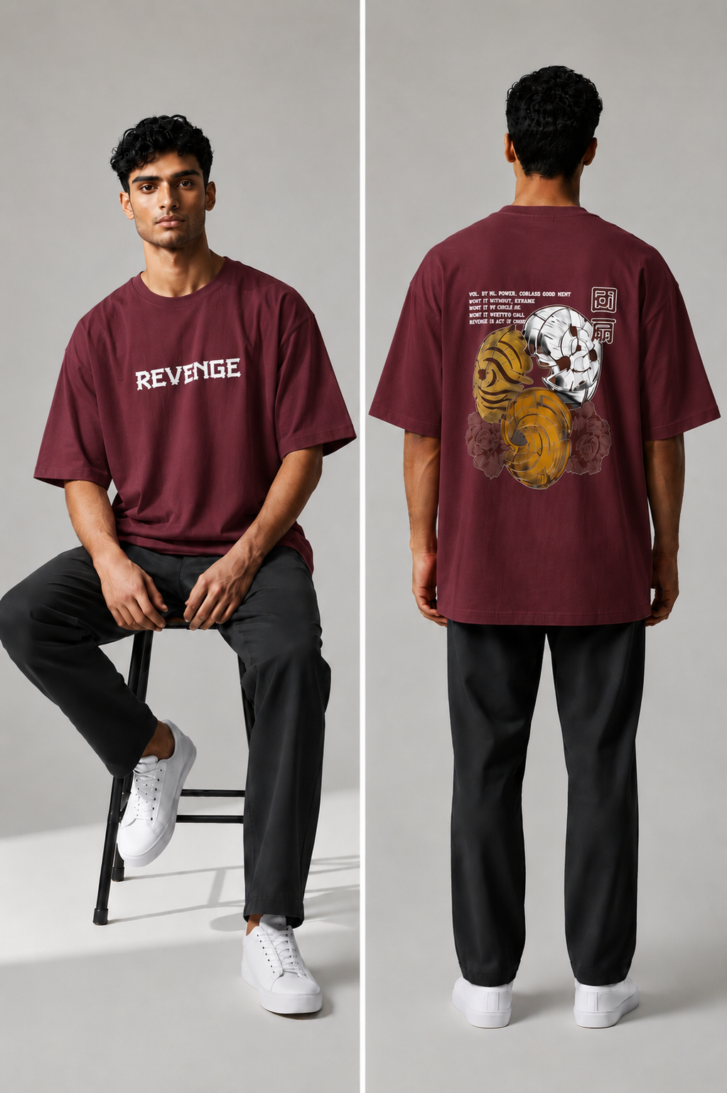 Revenge Graphic Oversized T-Shirt | Premium Cotton Streetwear Tee
