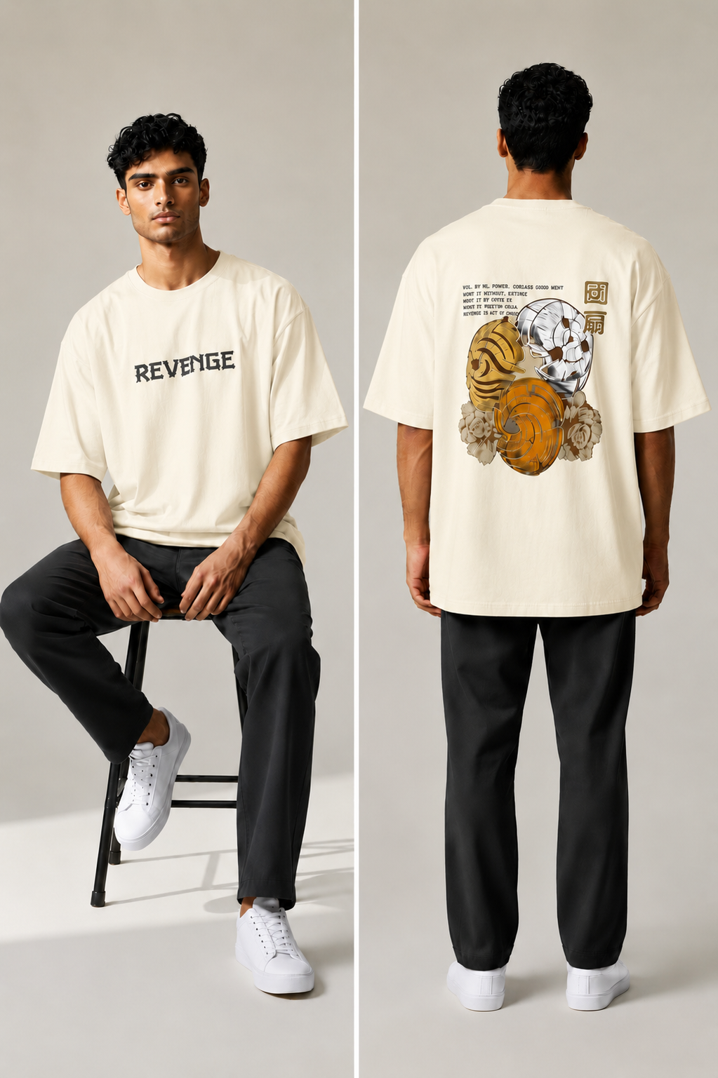 Revenge Graphic Oversized T-Shirt | Premium Cotton Streetwear Tee