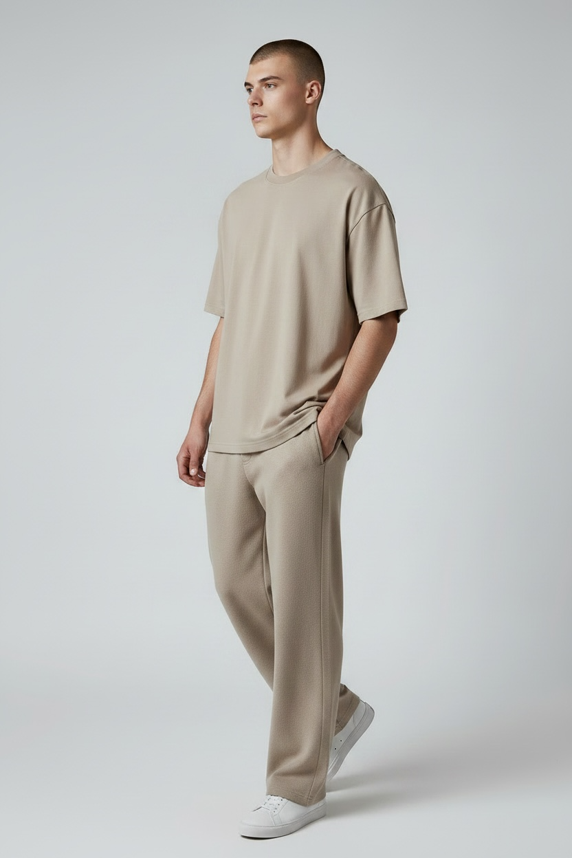Plain Oversized T-Shirt | 240 GSM French Terry Cotton Unisex Tee