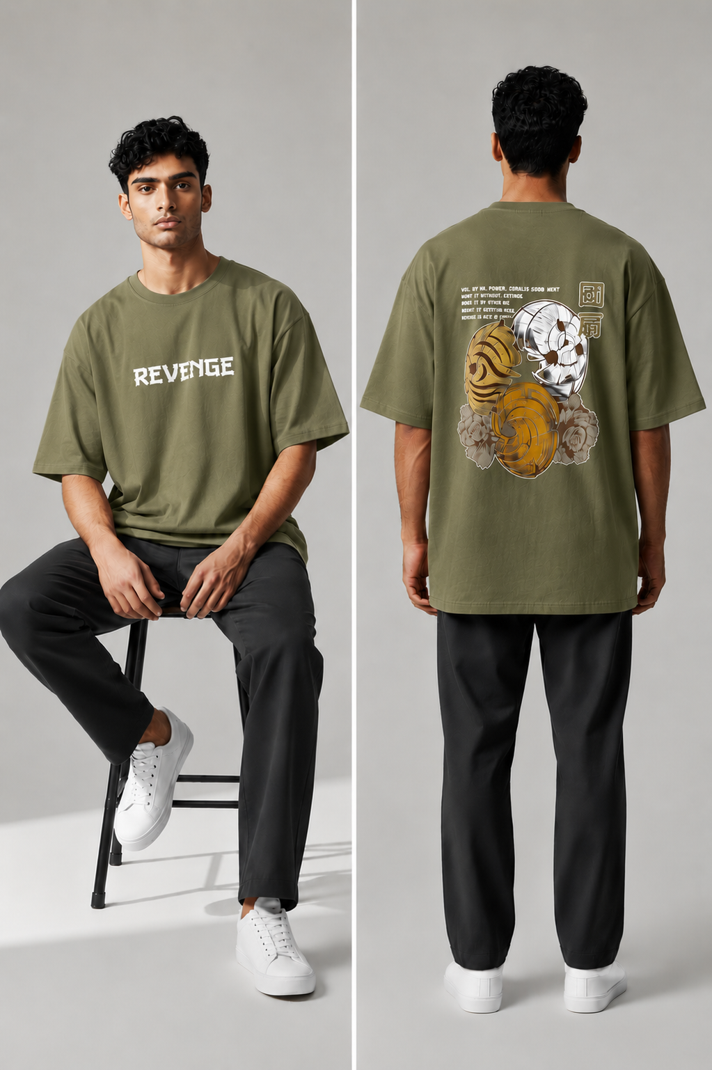 Revenge Graphic Oversized T-Shirt | Premium Cotton Streetwear Tee
