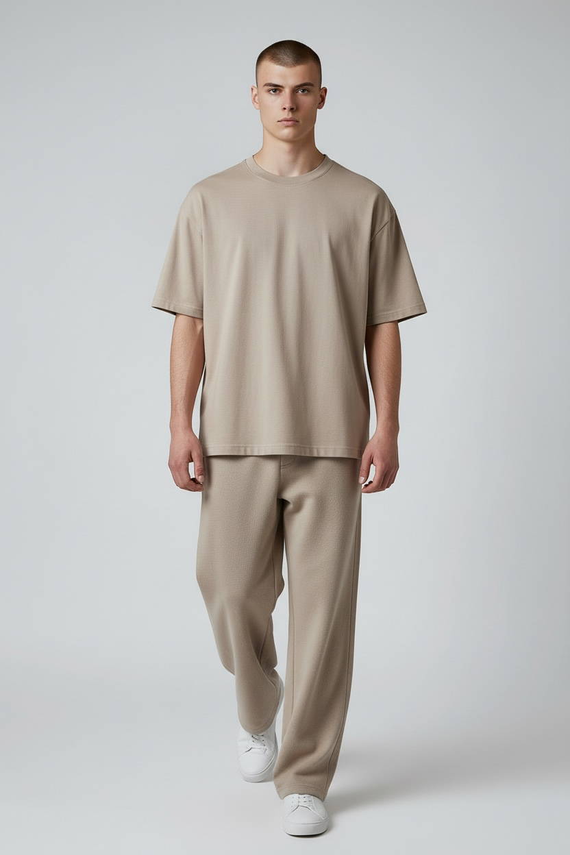 Plain Oversized T-Shirt | 240 GSM French Terry Cotton Unisex Tee