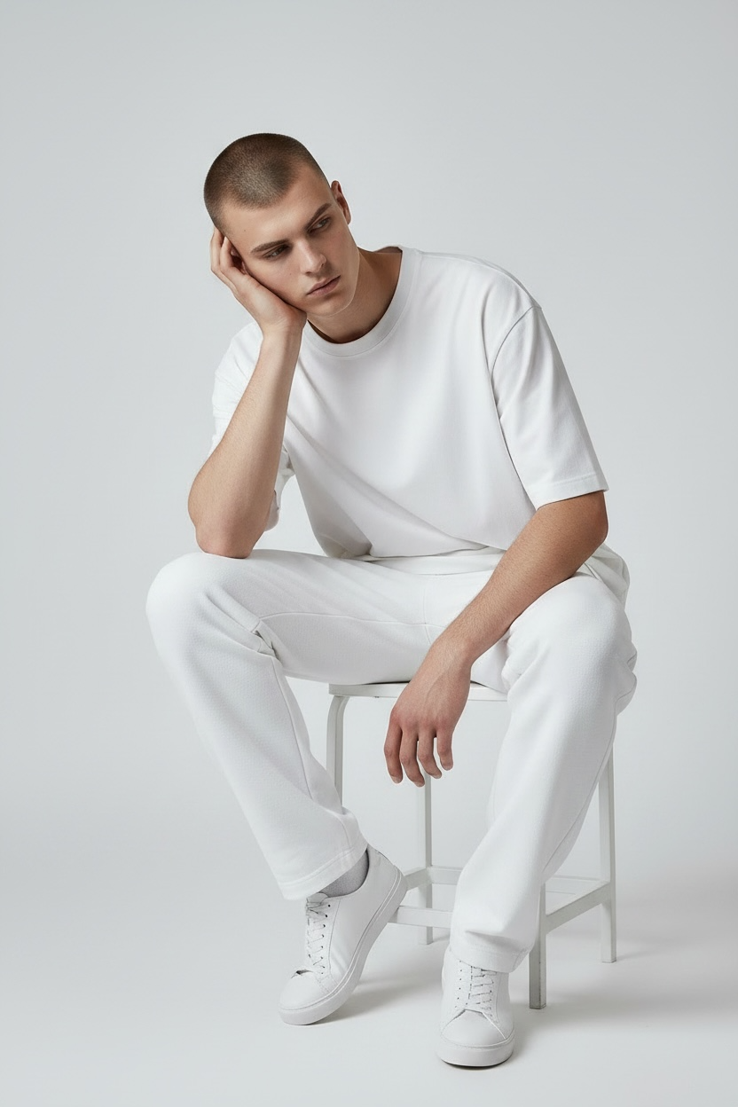 Plain Oversized T-Shirt | 240 GSM French Terry Cotton Unisex Tee
