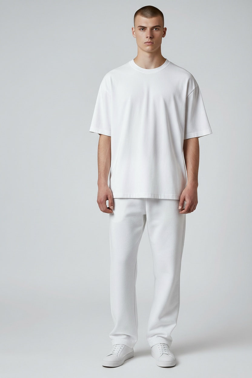 Plain Oversized T-Shirt | 240 GSM French Terry Cotton Unisex Tee