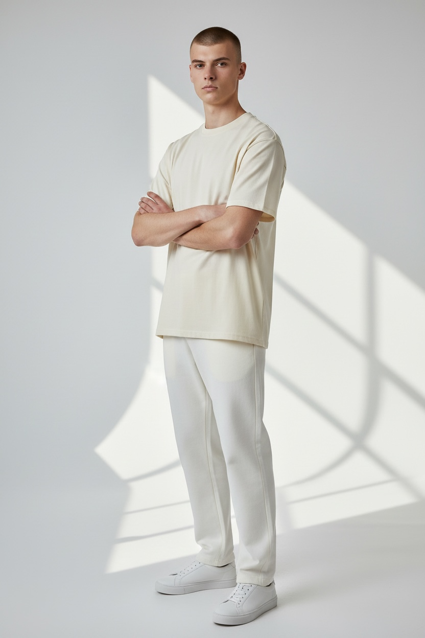 Plain Oversized T-Shirt | 240 GSM French Terry Cotton Unisex Tee