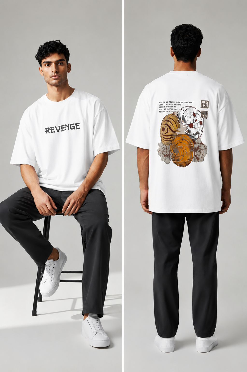 Revenge Graphic Oversized T-Shirt | Premium Cotton Streetwear Tee