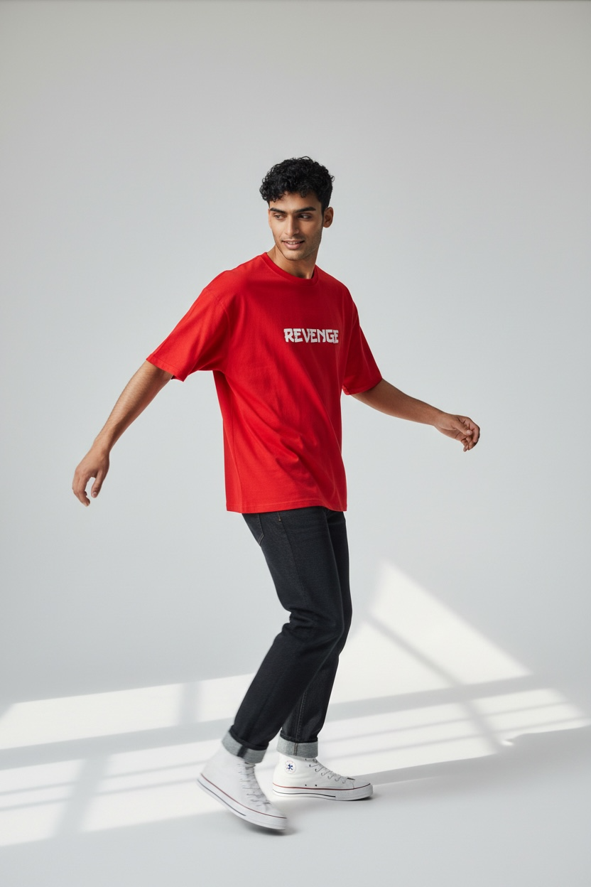 Revenge Graphic Oversized T-Shirt | Premium Cotton Streetwear Tee