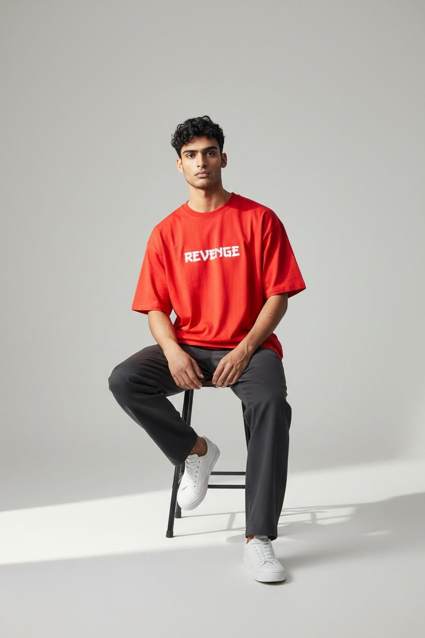 Revenge Graphic Oversized T-Shirt | Premium Cotton Streetwear Tee